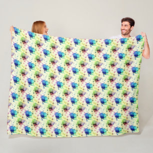 Wasserfarbenschmetterlinge Fleece Blanket