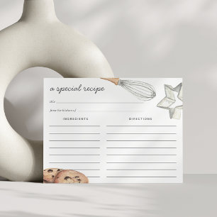 Wasserfarbenschokolade Chip Cookie Rezeptkarte Postkarte