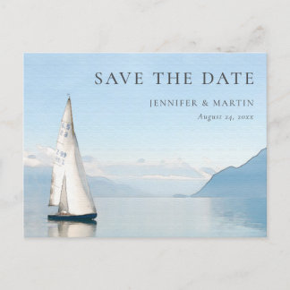 Wasserfarbensee Save the Date Postkarten