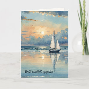 Wasserfarbensegler auf dem Beileid Karte