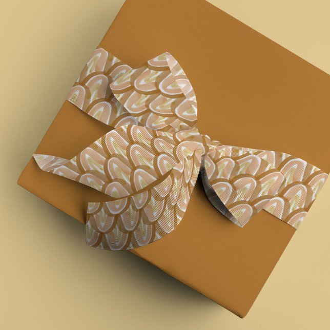 Wasserfarbenskala in Gelb Ripsband (Golden yellow watercolor scale ribbon)