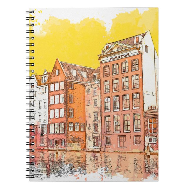 Wasserfarbenskizze oder Illustration eines traditi Notizblock (Vorderseite)