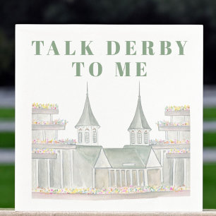 Wasserfarbenspiel Derby to Me Horseracing Gebäude Serviette