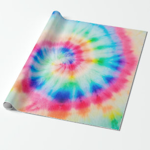 Wasserfarbenspirale. Bio Kunstschmuckkunst Spi Geschenkpapier