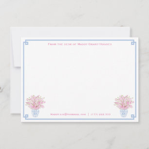 Wasserfarbenstationierung mit Namen   vom Schreibt Mitteilungskarte