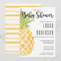 Wasserfarbenstift Ananas Stripe Babydusche
