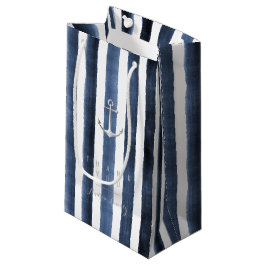 Wasserfarbenstreifen mit Monogramm Kleine Geschenktüte