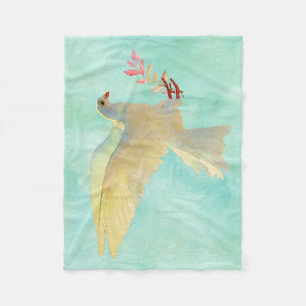 Wasserfarbentobe Fleecedecke
