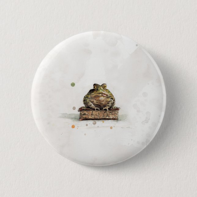 Wasserfarbentoilette Button (Vorderseite)