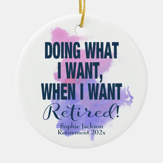 Wasserfarbenversorgung, was ich Gewollt habe Keramik Ornament (Vorne)