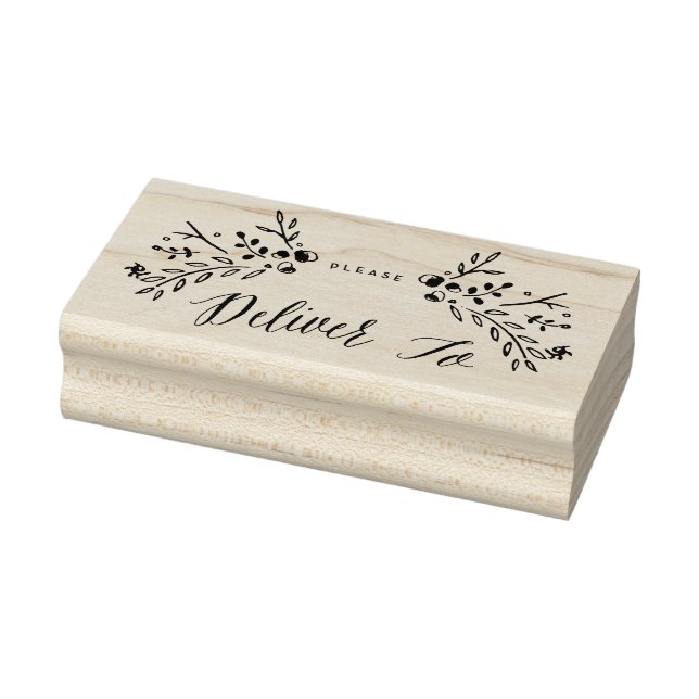 Wasserfarbenwald bitte liefern an gummistempel (Stempel)