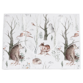 Wasserfarbenwald Freunde Kinderdusche Große Geschenktüte