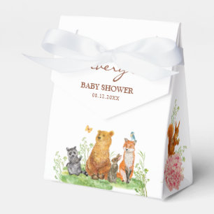 Wasserfarbenwald Tiere Baby Dusche Box Geschenkschachtel