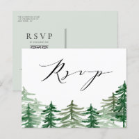 Wasserfarbenwald Waldland Hochzeit QR Code UAWG
