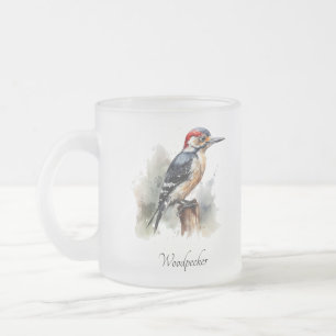 Wasserfarbenwaldspecht Mattglastasse