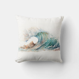Wasserfarbenwelle Kissen