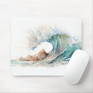 Wasserfarbenwelle Mousepad