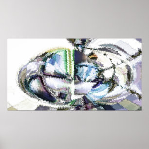 Wasserfarbenwellen Poster