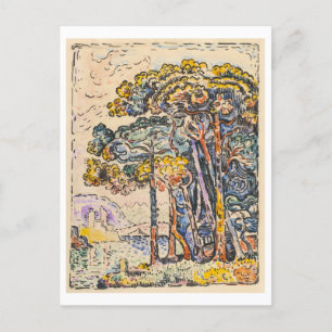 Wasserfarbenwelt von Paul Signac Postcard Postkarte