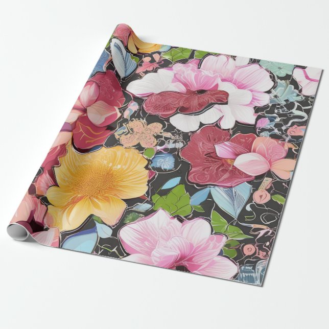 Wasserfarbenwiese Bliss Geschenkpapier (Ungerollt)