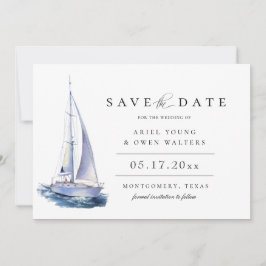 WasserfarbenYacht - Wassersport Save the Date Ankündigung