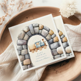 Wasserfarbenzug Kinderdusche Serviette