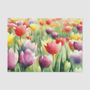 Wasserfarbfeld Blume-Tulip (C) Seidenpapier