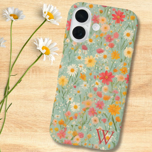 Wasserfarbfeld von Wildblumen Case-Mate iPhone Hülle (Von Creator hochgeladen)
