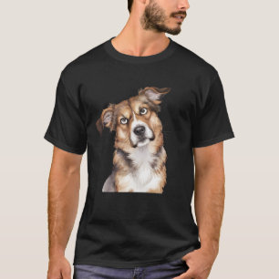 Wasserfarbhund ist verwirrt Überraschender Hund Sc T-Shirt