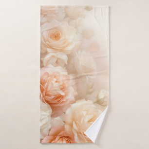 Wasserfarbige Rose von Blush 3 D Badehandtuch