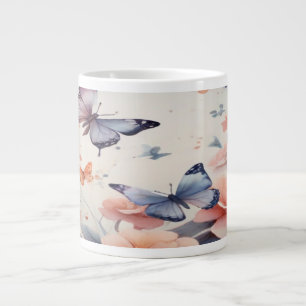 Wasserfarbige Symphonie mit grässlichen Schmetterl Jumbo-Tasse