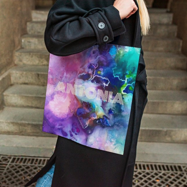 Wasserfarbiger Regenbogen Name für whimsical perso (Von Creator hochgeladen)