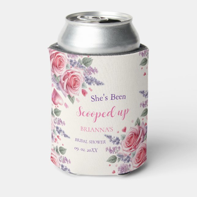 Wasserfarbiges Eiscreme-Brautparty Dosenkühler (Kanne Rückseite)