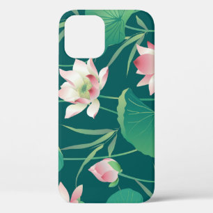 Wasserfarblotus: Vintage nahtlose Blume. Case-Mate iPhone Hülle