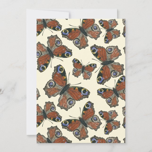 Wasserfarbmuster der Schmetterlinge (Vorderseite)