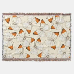 Wasserfarbmuster der Schmetterlinge Decke