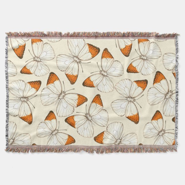 Wasserfarbmuster der Schmetterlinge Decke (Vorderseite)