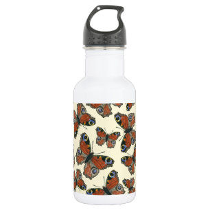 Wasserfarbmuster der Schmetterlinge Edelstahlflasche