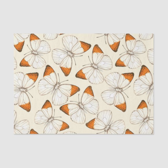 Wasserfarbmuster der Schmetterlinge Seidenpapier (Vorderseite)