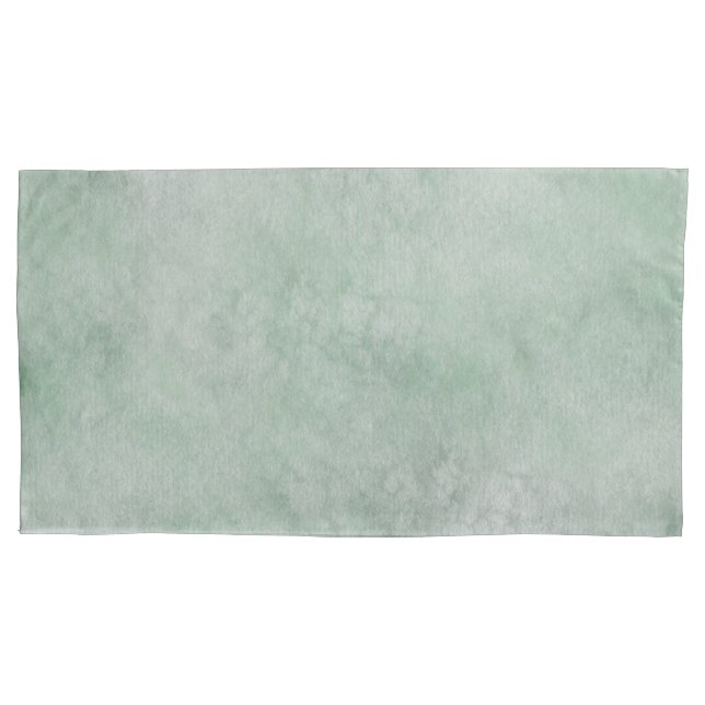 Wasserfarbmuster Dusty Heather Green Kissenbezug (Vorderseite-Links)