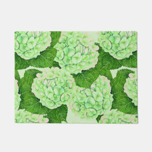Wasserfarbmuster für Hydrangea Fußmatte