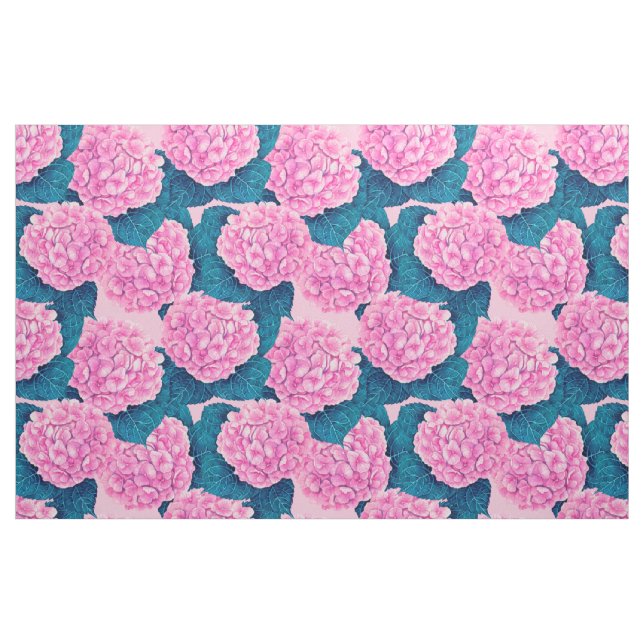 Wasserfarbmuster Hydrangea, rosa und blau Stoff (Fat Quarter (45,7 x 55,9 cm))
