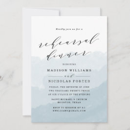 Wasserfarbnebel | Probe - Abendessen Einladung