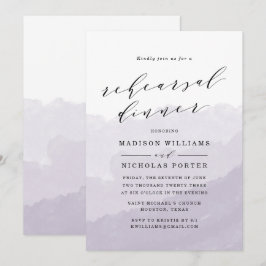 Wasserfarbnebel | Probe - Abendessen Einladung