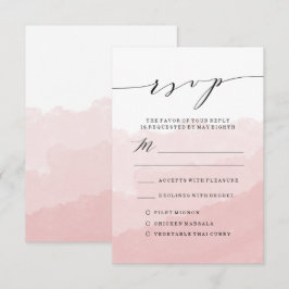 Wasserfarbnebel | RSVP-Hochzeitkarte Einladung