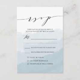 Wasserfarbnebel | RSVP-Hochzeitkarte RSVP Karte