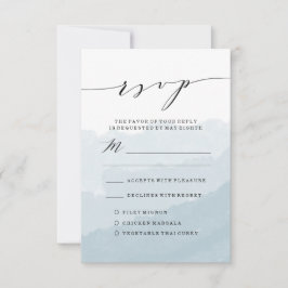 Wasserfarbnebel | RSVP-Hochzeitkarte RSVP Karte