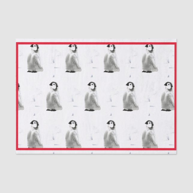 WASSERFARBPENGUIN SEIDENPAPIER (Vorderseite)