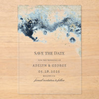 Wasserfarbwaagen Minimalistisch Save the Date