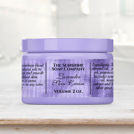 Wasserfeste, Vintage lila Folienkosmetik Etiketten